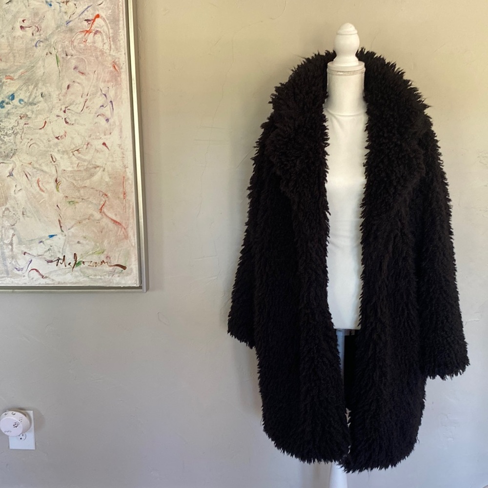 Black Furry Wild Fable Coat size XL